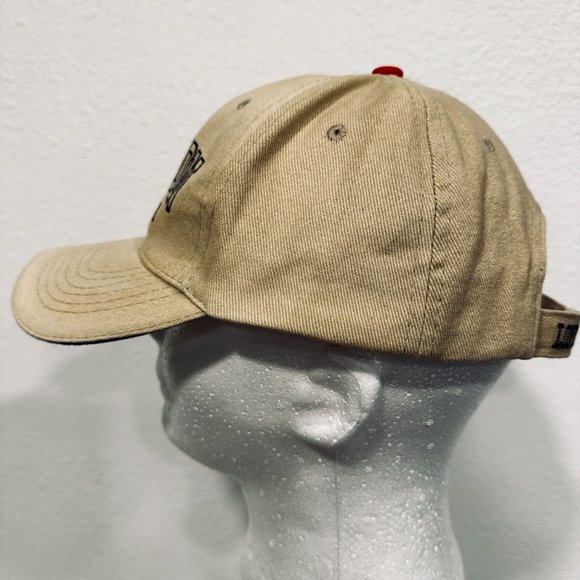 London England Baseball Cap Trucker Hat Tan Embroidered Cotton Adjusts One Size - Picture 9 of 9